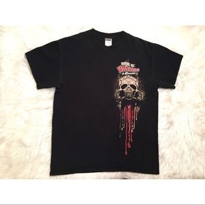 🍋House of hot rods black skull t-shirt